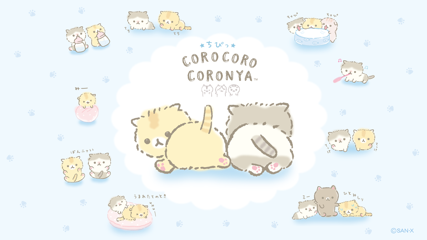 Corocoro Coronya San-X Kitten Wallpaper