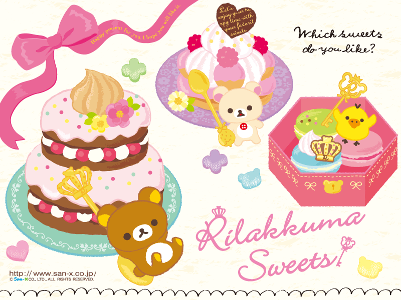 Rilakkuma Sweets Desktop Wallpaper