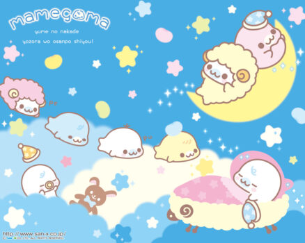 Mamegoma Cute Dream Stars Wallpaper