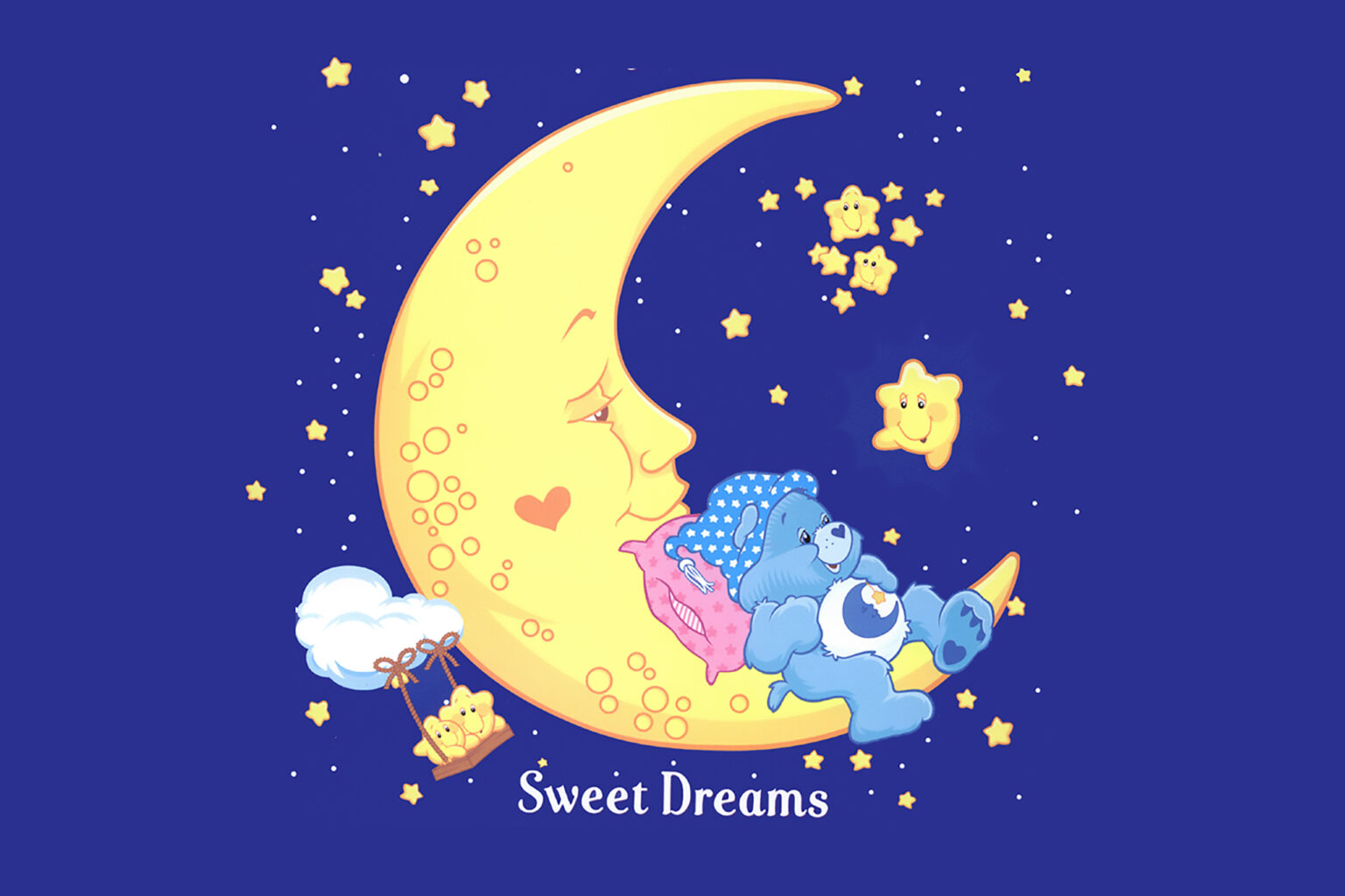 Care Bears Sweet Dreams Blue Moon Wallpaper