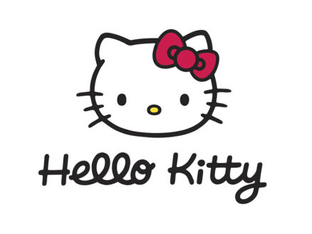 Download Black Hello Kitty With Stars Wallpaper