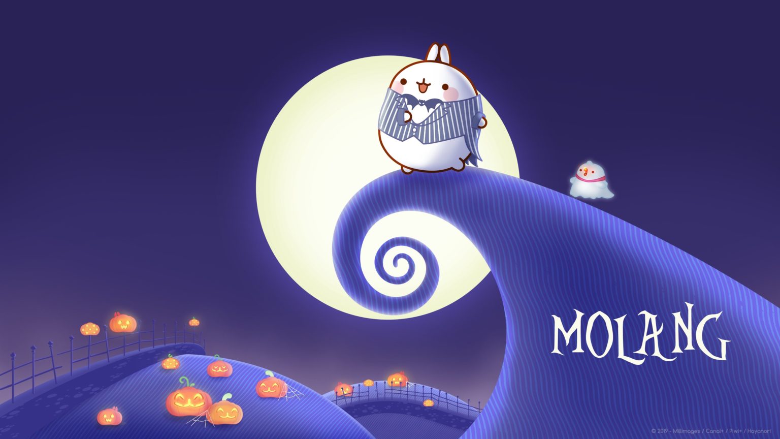 Molang Halloween Mr Jack Mobile & Desktop Wallpaper
