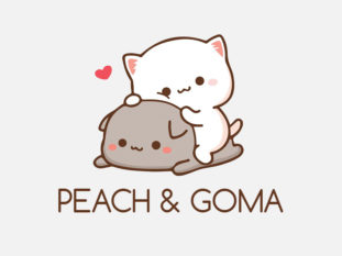 Peach & Goma Snowy Sky & Lanterns Desktop & Mobile Wallpaper - Kawaii Hoshi