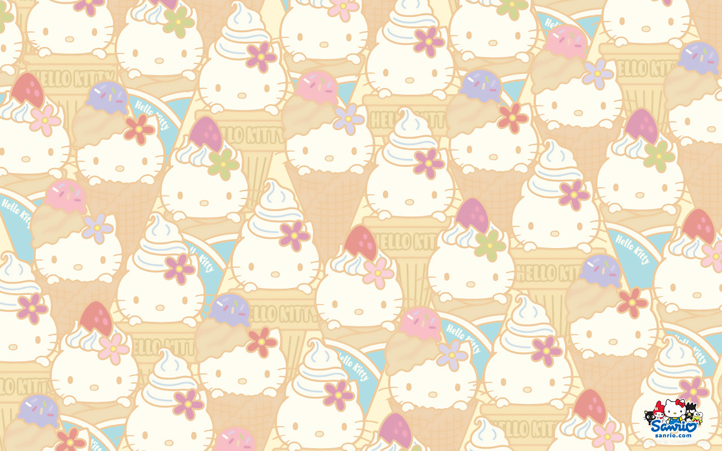 Kawaii Hello Kitty desktop wallpapers!