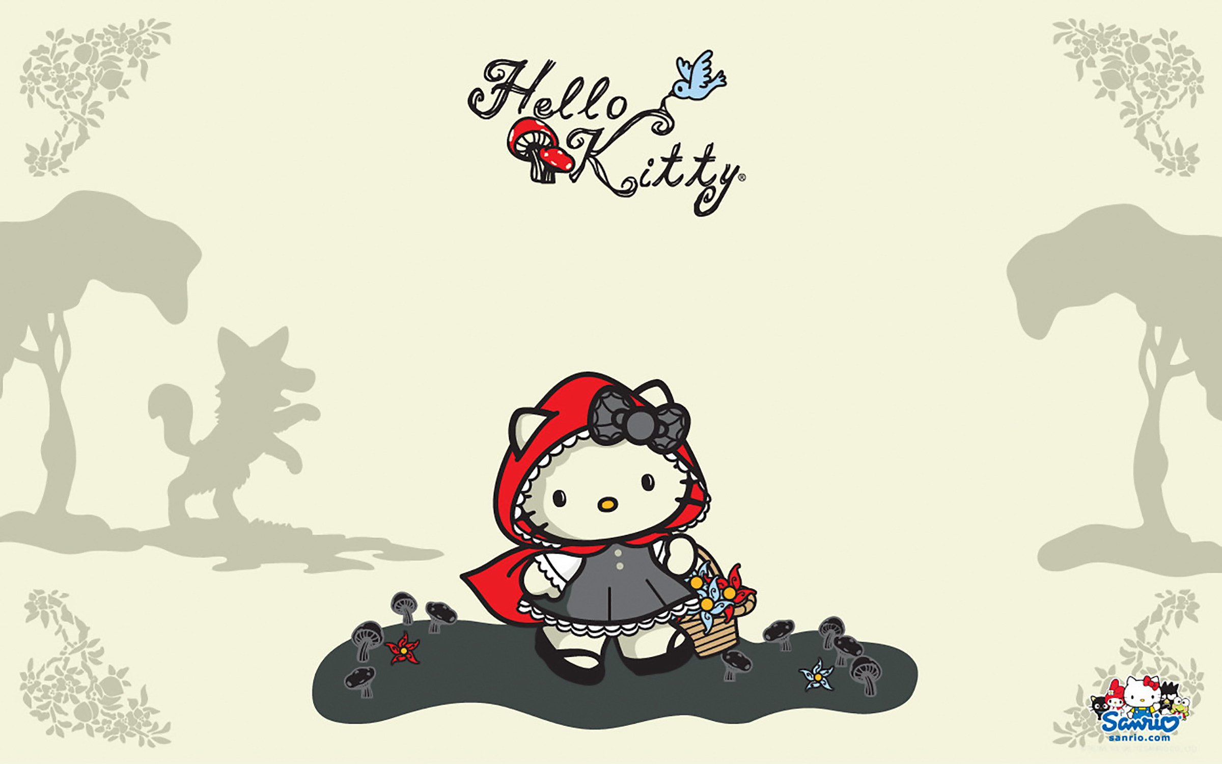 Hello Kitty Pink Red Wallpaper  Download to your mobile from PHONEKY
