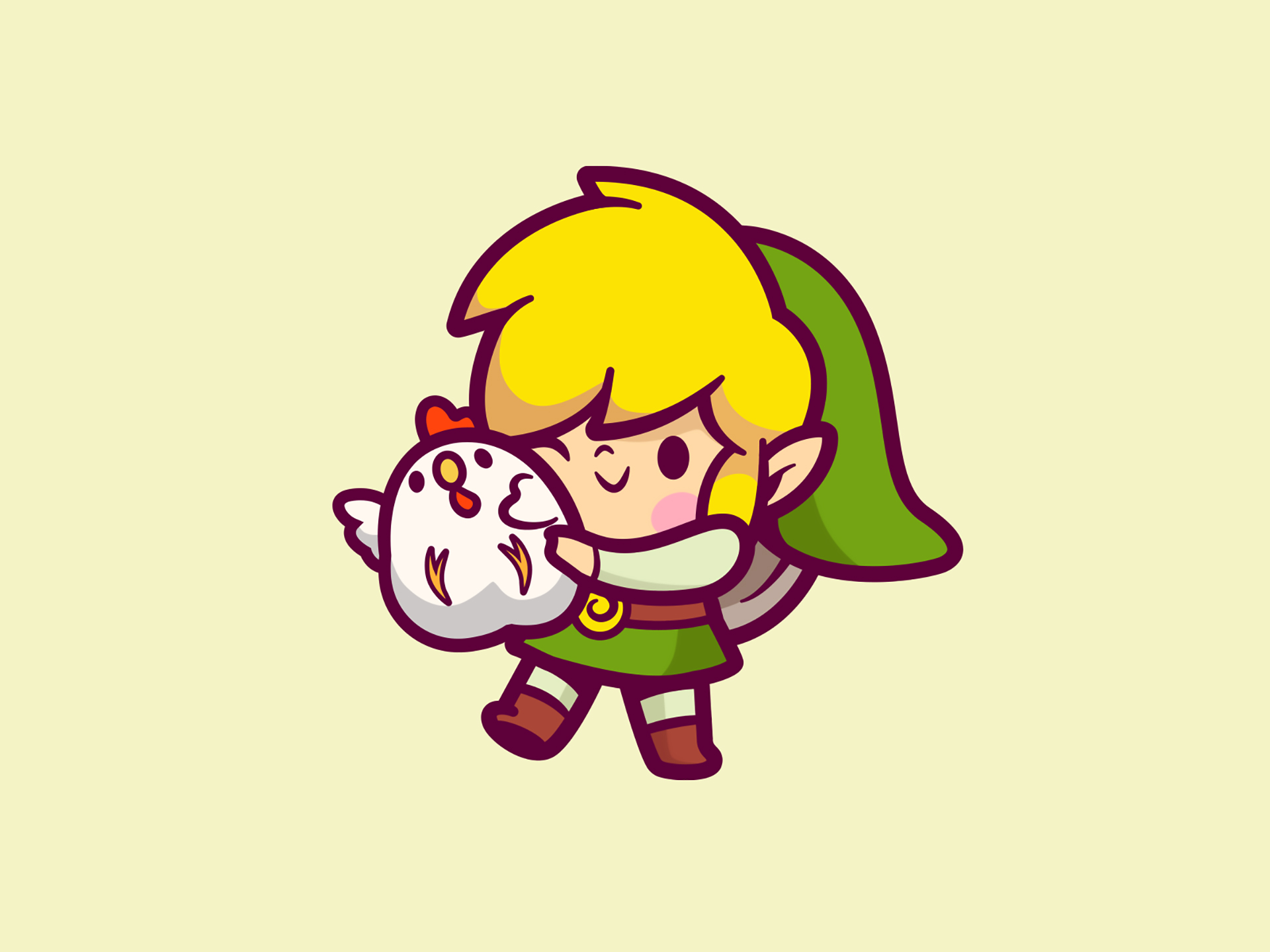 Cute Zelda & Link Water Wallpaper By AlzzziMi - Kawaii Hoshi