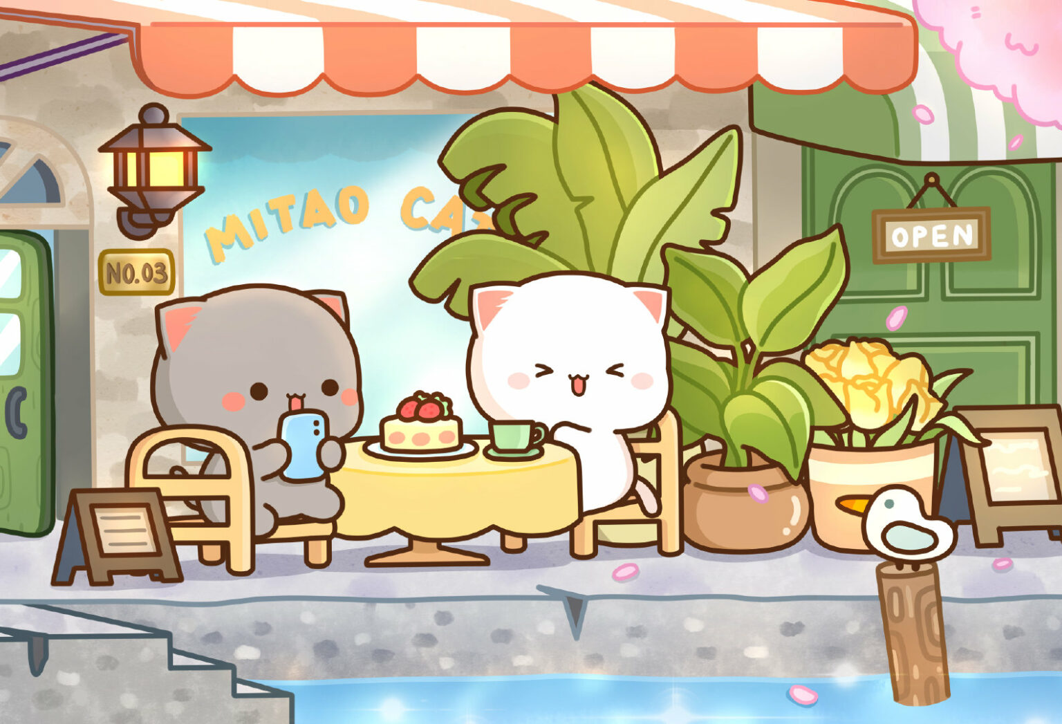Cute Mitao Cat Cafe Desktop Wallpaper Cute Mitao Cat Cafe Desktop Wallpaper