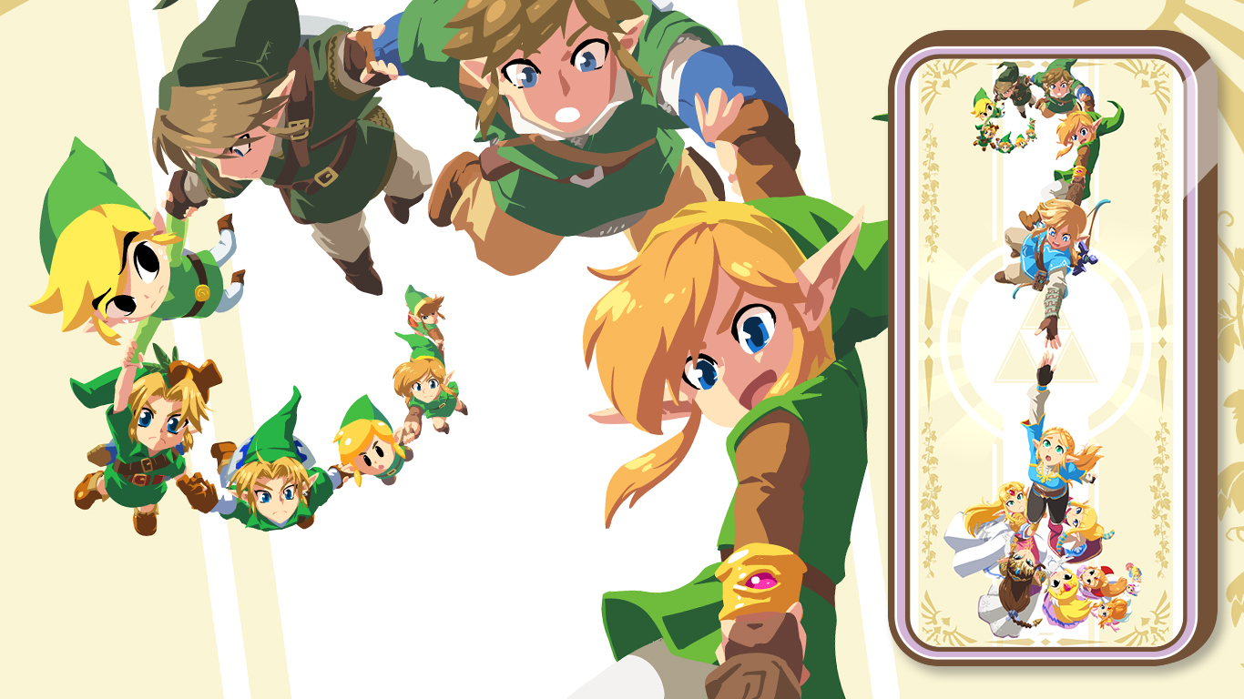 Chain Of Link & Zelda Fan Made Mobile Wallpaper by TheJohnSu