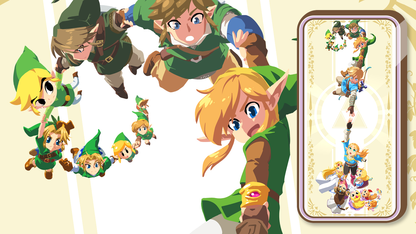 Chain Of Link & Zelda Fan Made Mobile Wallpaper By TheJohnSu - Kawaii Hoshi