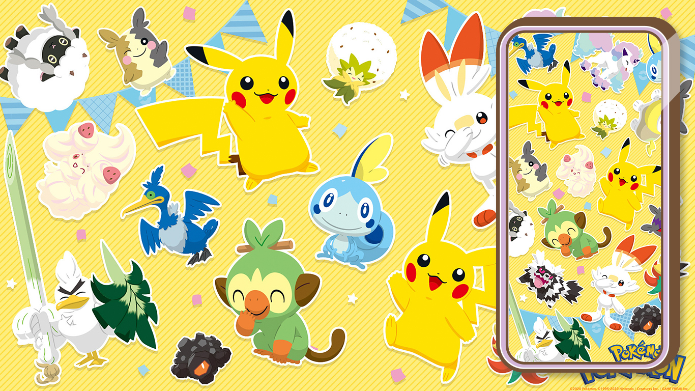 Cute Pikachu & Friends Pokemon Wallpaper for Desktop & Mobile