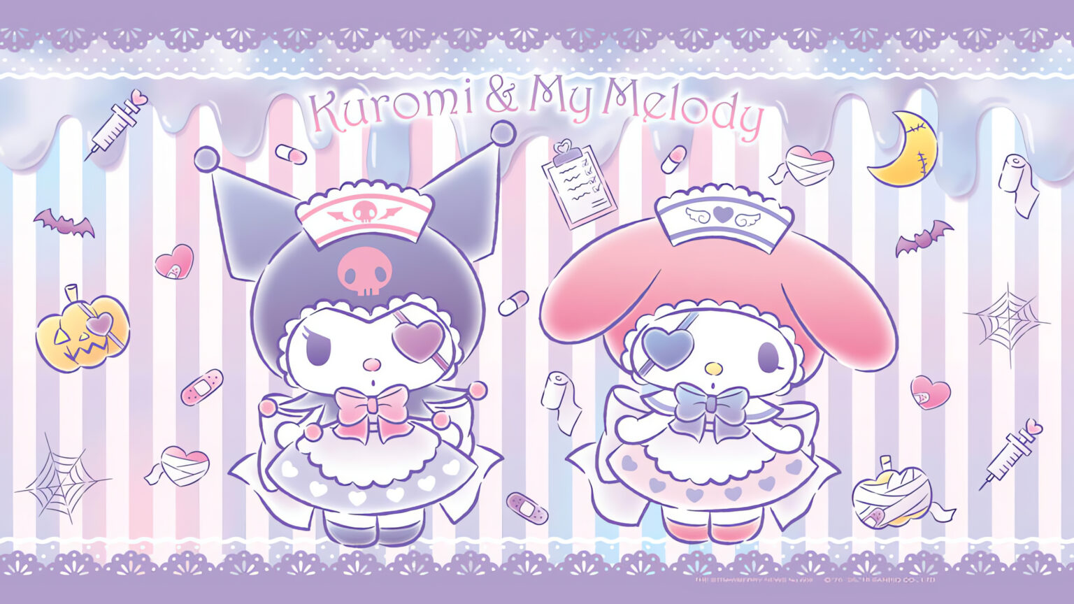 Cute Kuromi & My Melody Nurse Desktop Wallpaper Cute Kuromi & My Melody Nurse Desktop Wallpaper