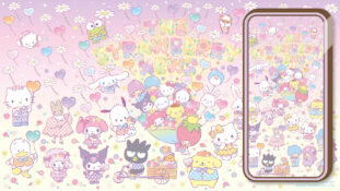 Sanrio Hello Kitty & Friends Rainbow Wallpaper - Kawaii Hoshi