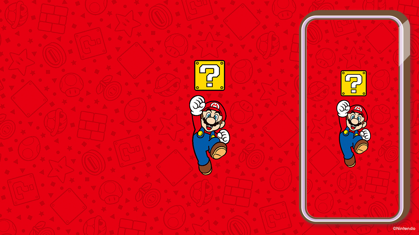 Cute Red Super Mario Wallpaper from Nintendo