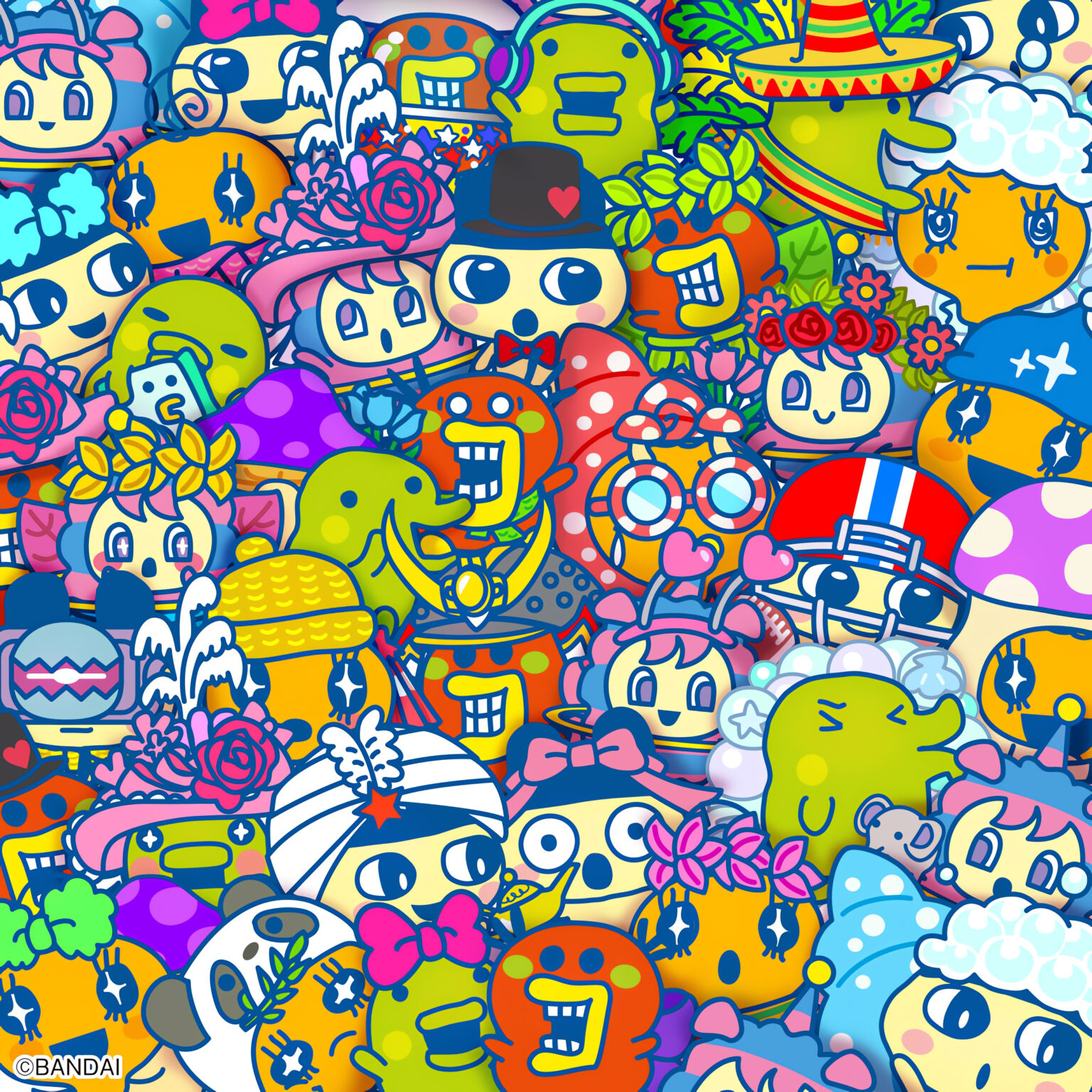 Cute Tamagotchi Characters UNI Wallpaper
