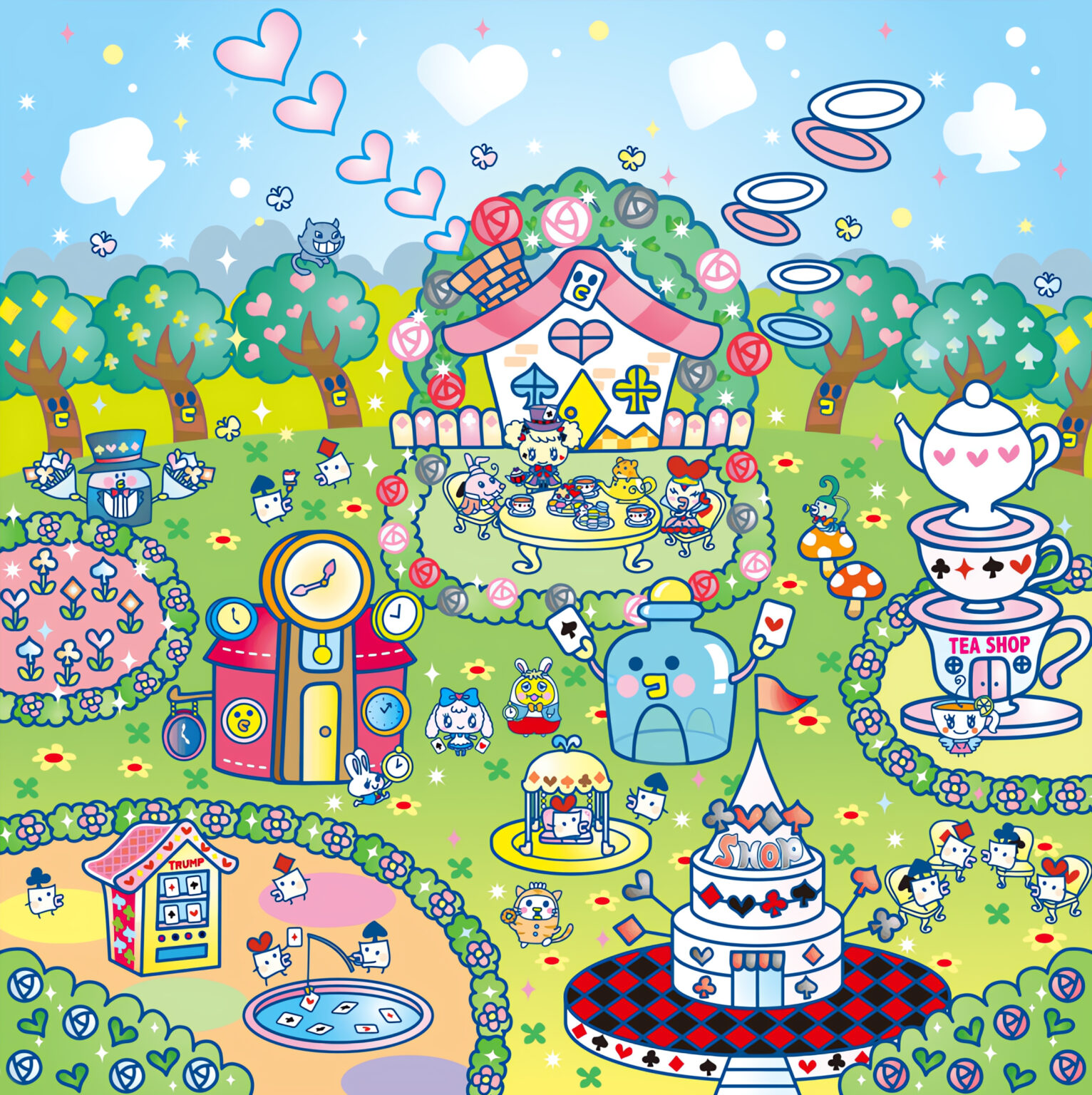 Alice In Wonderland – Tamagotchi Wonder Garden Virtual Background