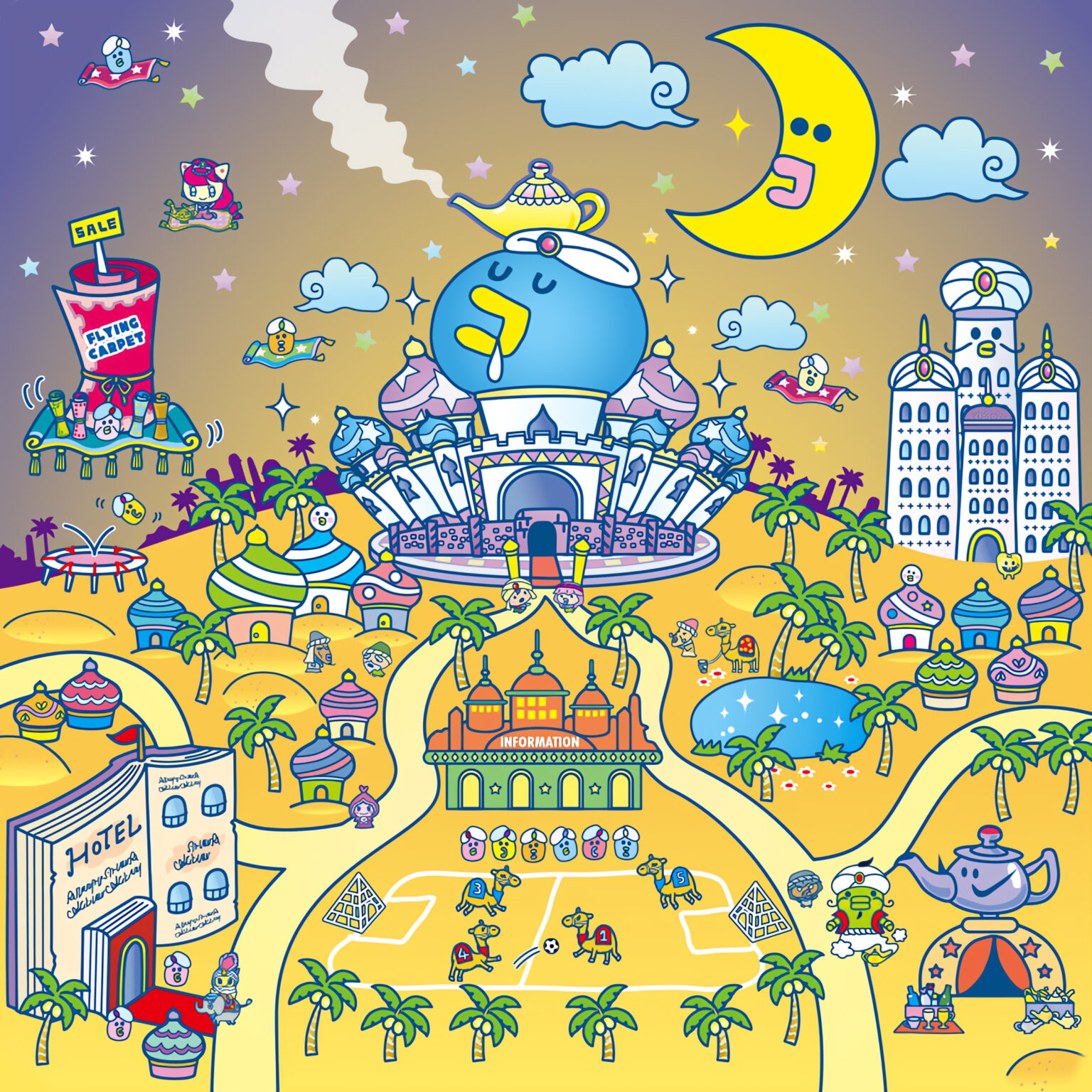 Tamagotchi Arabian Nights Desktop Wallpaper