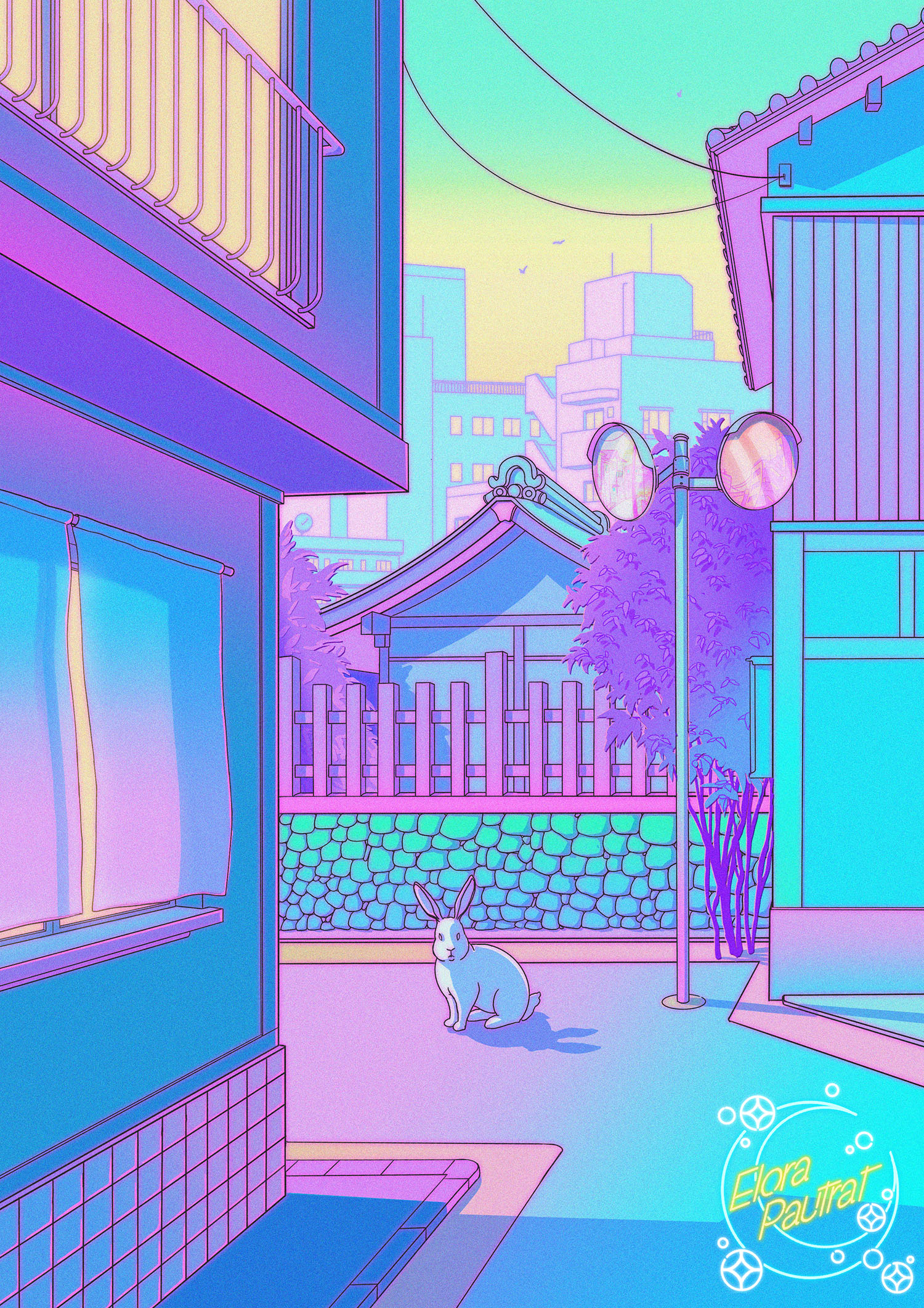 Year Of The Rabbit Aesthetic Background By Elora - Kawaii Hoshi
